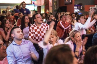 DEU Germany Germany Berlin Public viewing of the World Cup preliminary match between Croatia and