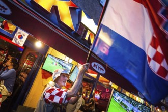 DEU Germany Germany Berlin Public viewing of the World Cup preliminary match between Croatia and