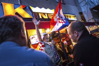 DEU Germany Germany Berlin Public viewing of the World Cup preliminary match between Croatia and