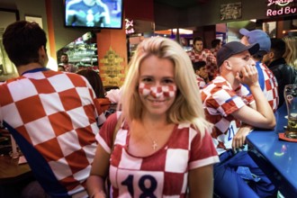 DEU Germany Germany Berlin Public viewing of the World Cup preliminary match between Croatia and