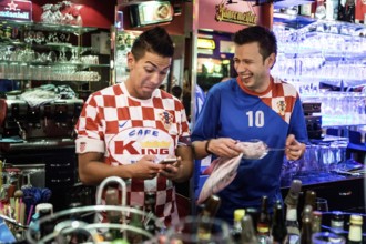 DEU Germany Germany Berlin Public viewing of the World Cup preliminary match between Croatia and