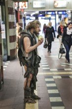 DEU Germany Germany Berlin A homeless person at Bahnhof Zoo