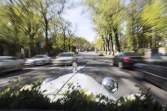 DEU Germany Germany Berlin Trip with a vintage car during a wedding