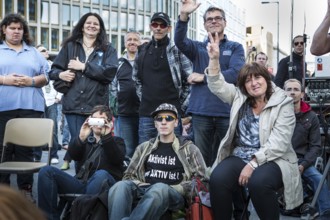 DEU Germany Germany Berlin Monday demonstration on Potsdamer Platz, as an alternative during the