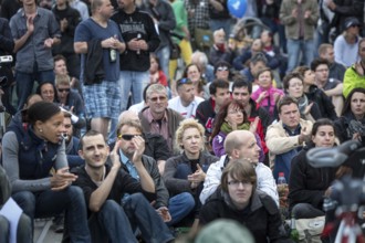 DEU Germany Germany Berlin Monday demonstration on Potsdamer Platz, as an alternative during the