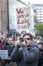DEU Germany Germany Berlin Monday demonstration on Potsdamer Platz, as an alternative during the