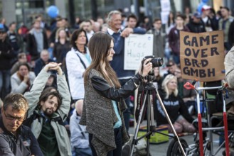 DEU Germany Germany Berlin Monday demonstration on Potsdamer Platz, as an alternative during the