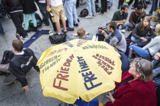 DEU Germany Germany Berlin Monday demonstration on Potsdamer Platz, as an alternative during the