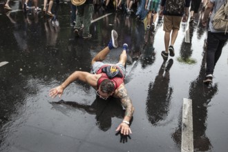 DEU Germany Germany Berlin demonstrators at the Hemp Parade 2014