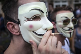 DEU Germany Germany Berlin demonstrators at the Hemp Parade 2014