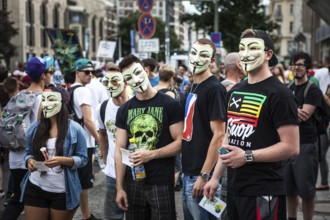 DEU Germany Germany Berlin demonstrators at the Hemp Parade 2014