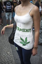 DEU Germany Germany Berlin demonstrators at the Hemp Parade 2014