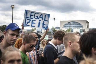 DEU Germany Germany Berlin demonstrators at the Hemp Parade 2014