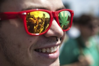 DEU Germany Germany Berlin demonstrators at the Hemp Parade 2014