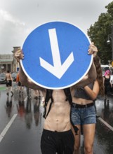 DEU Germany Germany Berlin demonstrators at the Hemp Parade 2014