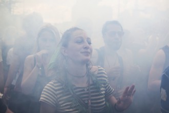 DEU Germany Germany Berlin demonstrators at the Hemp Parade 2014