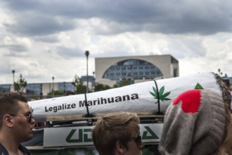 DEU Germany Germany Berlin demonstrators at the Hemp Parade 2014
