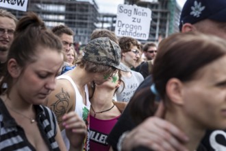 DEU Germany Germany Berlin demonstrators at the Hemp Parade 2014