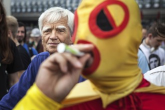 DEU Germany Germany Berlin demonstrators at the Hemp Parade 2014