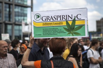 DEU Germany Germany Berlin demonstrators at the Hemp Parade 2014
