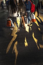 DEU Germany Germany Berlin Passers-by cast their shadow on Berlin's popular shopping street,