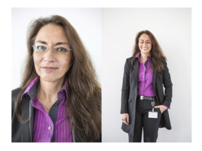 DEU Germany Germany Berlin SPD Secretary General Yasmin Fahimi in front of an interview