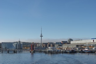 Harbor, Baltic Sea, city view Kiel, Kiel Fjord, shipping, regular ferry service, CAP adventure