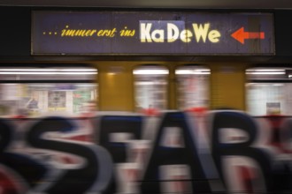 DEU Germany Germany Berlin Advertisement for KaDeWe, the department store of the West, in the