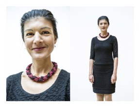 DEU Germany Germany Berlin The top politician on the left, Sarah Wagenknecht, during a photo