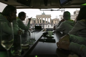 DEU Germany Germany Berlin Exclusive dining experience on a bus with integrated kitchen, the