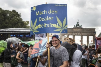 DEU Germany Germany Berlin demonstrators at the Hemp Parade 2014
