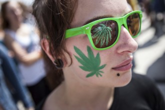 DEU Germany Germany Berlin demonstrators at the Hemp Parade 2014