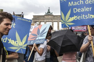 DEU Germany Germany Berlin demonstrators at the Hemp Parade 2014