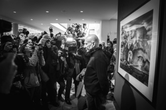 DEU Germany Germany Berlin Press date for the photo exhibition 'Genesis' by Brazilian photographer
