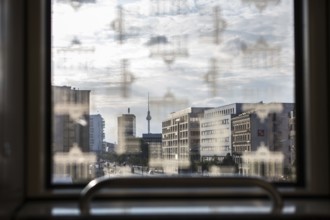DEU Germany Germany Berlin View from a U1 window onto Holzmarktstraße