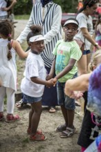 DEU Germany Germany Berlin Summer party at the Northwest daycare center on Prager Platz. African