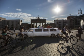 DEU Germany Germany Berlin A stretch trot, an extended version of the former East Trabant car,