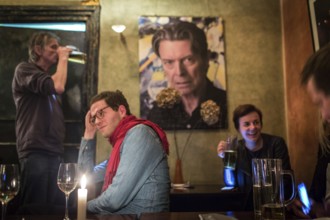 DEU Germany Germany Berlin David Bowie birthday party at 'Das neue Ufer' with karaoke songs and