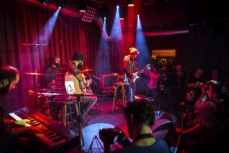 DEU Germany Germany Berlin Performance of the Syrian band Khebez Dawle in a private club