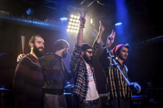 DEU Germany Germany Berlin Performance of the Syrian band Khebez Dawle in a private club