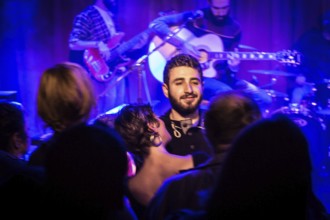 DEU Germany Germany Berlin Performance of the Syrian band Khebez Dawle in a private club