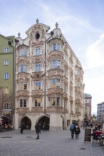 Historic Helbling House in Herzog-Friedrich-Straße, Old Town, Innsbruck, Tyrol, Austria