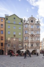 Historic Helbling House in Herzog-Friedrich-Straße, Old Town, Innsbruck, Tyrol, Austria