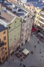 Historic houses in Herzog-Friedrich-Straße, Old Town, Innsbruck, Tyrol, Austria