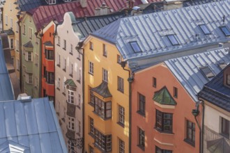 Historic houses in Herzog-Friedrich-Straße, Old Town, Innsbruck, Tyrol, Austria