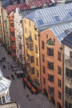 Historic houses in Herzog-Friedrich-Straße, Old Town, Innsbruck, Tyrol, Austria
