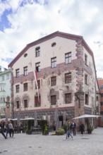 Historic houses in Herzog-Friedrich-Straße, Old Town, Innsbruck, Tyrol, Austria
