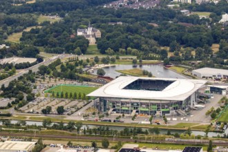 Volkswagen Arena of VfL Wolfsburg, Bundesliga football club, Volkswagenwerk Wolfsburg, Lower
