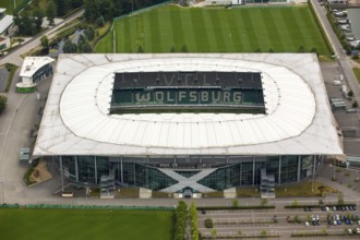 Volkswagen Arena of VfL Wolfsburg, Bundesliga football club, Volkswagenwerk Wolfsburg, Lower