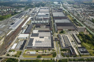 Volkswagenwerk Wolfsburg, Lower Saxony, Germany, Europe, aerial photo, birds-eyes view, aerial